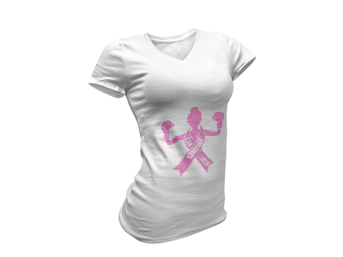 Can Conquer Cancer V-Neck T-Shirt